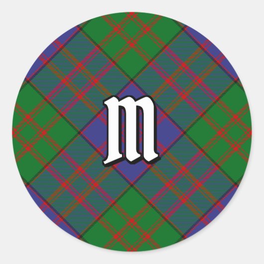 Clan MacDonald Tartan Classic Round Sticker (Devant)