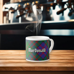 Clan MacDonald Tartan Espresso Cup Kop