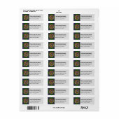 Clan MacDonald Tartan Étiquette (Feuille entière)