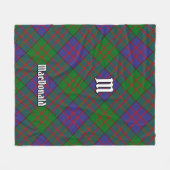 Clan MacDonald Tartan Fleece Blanket (Voorkant (Horizontaal))
