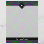 Clan MacDonald Tartan Flyer (Achterkant)