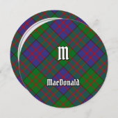 Clan MacDonald Tartan Kaart (Voorkant / Achterkant)
