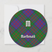 Clan MacDonald Tartan Kaart (Voorkant)