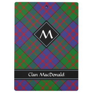 Clan MacDonald Tartan Klembord