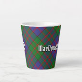 Clan MacDonald Tartan Latte Mok (Voorkant)