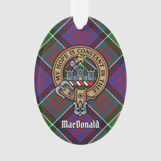 Clan MacDonald van Clanranald Crest Ornament (voorkant)