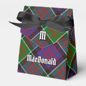 Clan MacDonald van Clanranald Crest over Tartan Bedankdoosjes (Voorkant Zijde)