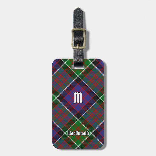 Clan MacDonald van Clanranald Tartan Bagagelabel (Voorkant verticaal)