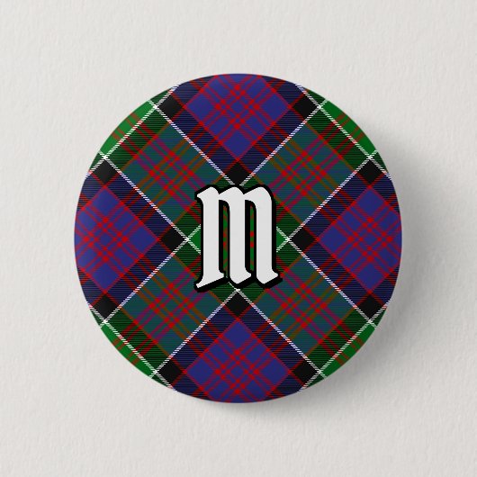 Clan MacDonald van Clanranald Tartan Button (Voorkant)