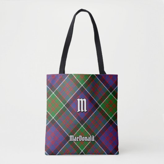 Clan MacDonald van Clanranald Tartan Canvas tas (Voorkant)