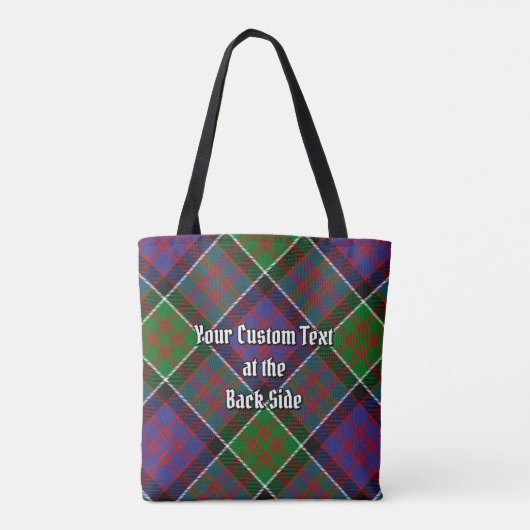 Clan MacDonald van Clanranald Tartan Canvas tas (Achterkant)