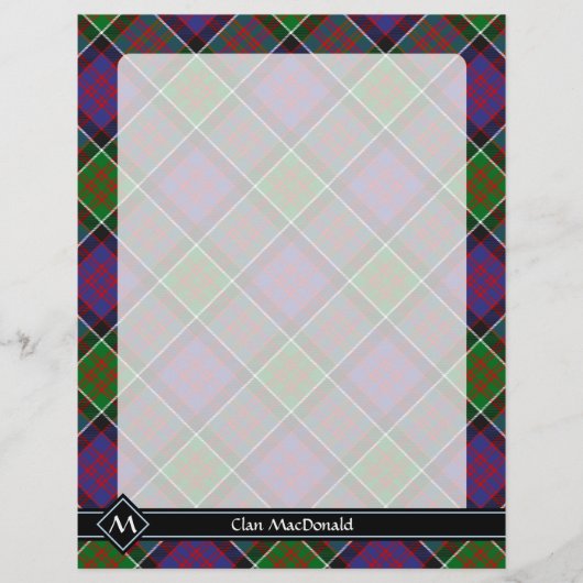 Clan MacDonald van Clanranald Tartan Flyer (Voorkant)