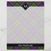 Clan MacDonald van Clanranald Tartan Flyer (Achterkant)