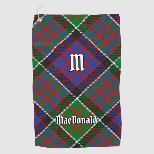 Clan MacDonald van Clanranald Tartan Golfhanddoek (Voorkant)