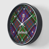 Clan MacDonald van Clanranald Tartan Grote klok (Hoek)