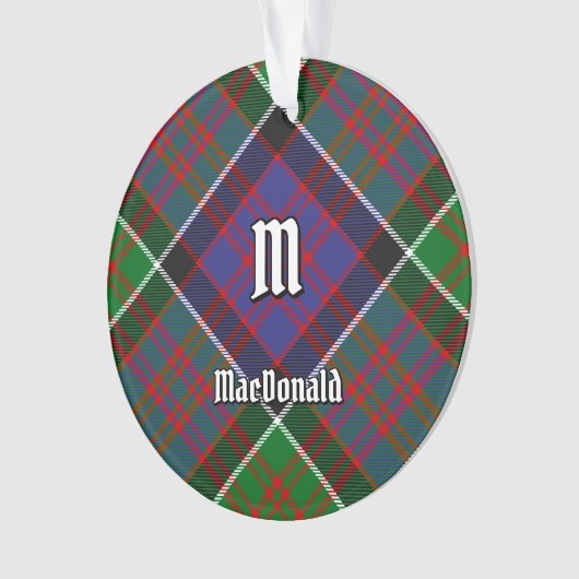 Clan MacDonald van Clanranald Tartan Ornament (voorkant)