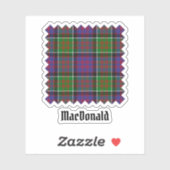 Clan MacDonald van Clanranald Tartan Sticker (Vel)