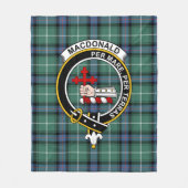 Clan MacDonald van de islamitische jager van moder Fleece Deken (Voorkant)