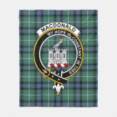 Clan MacDonald van de islamitische jager van moder Fleece Deken (Voorkant)