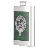Clan MacDonald van de Isles Crest & Tartan Flacon (Links)