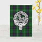 Clan MacDonald van de Isles Crest & Tartan Kaart (Gele Bloem)