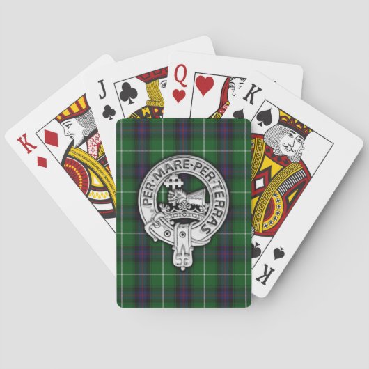Clan MacDonald van de Isles Crest & Tartan Pokerkaarten (Achterkant)