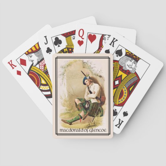 Clan MacDonald van Glencoe Classic Scotland Speelkaarten (Achterkant)