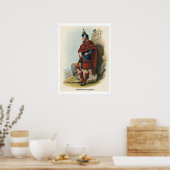 Clan MacDonald van Keppoch Poster (Keuken)