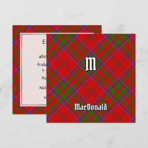Clan MacDonald van Keppoch Tartan Kaart