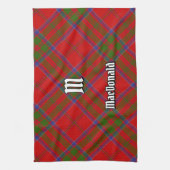 Clan MacDonald van Keppoch Tartan Kitchen Towel Theedoek (Verticaal)
