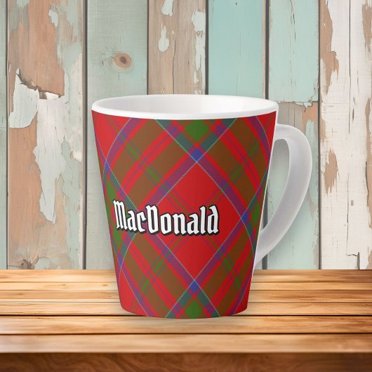 Clan MacDonald van Keppoch Tartan Latte Mok