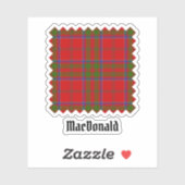 Clan MacDonald van Keppoch Tartan Sticker (Vel)
