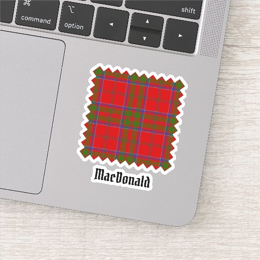 Clan MacDonald van Keppoch Tartan Sticker (Detail)
