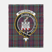 Clan MacDonalds van Ranald Tartan Plaid Fleece Deken (Voorkant)