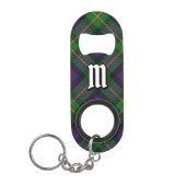 Clan MacDonell of Glengarry Tartan Mini Flessenopener (Voorkant)