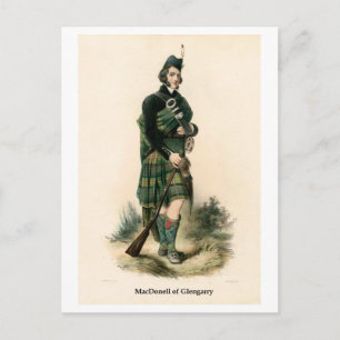 Clan MacDonell van Glengarry Briefkaart