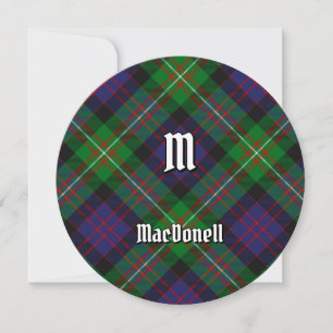 Clan MacDonell van Glengarry Tartan Kaart