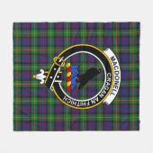 Clan MacDonell van Glengarry Tartan Pset Fleece Deken (Voorkant (Horizontaal))