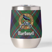 Clan MacDonell van Glengarry Wapen boven Tartan (Voorkant)