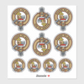 Clan MacDougall Crest Sticker Set (Vel)