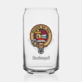 Clan MacDougall Crest sur Tartan (Recto)