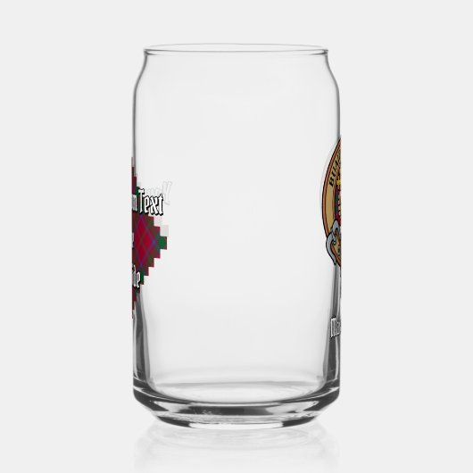 Clan MacDougall Crest sur Tartan (Droite)