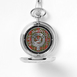 Clan MacDougall Crest & Tartan Horloge