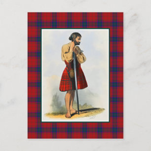 Clan MacDougall  Illustratie Tartan Lijst Briefkaart