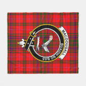 Clan MacDougall Modern Tartan Pset Fleece Deken (Voorkant (Horizontaal))