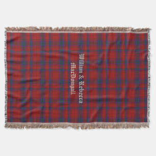Clan MacDougall Tartan Aangepaste denrow Blanket Deken