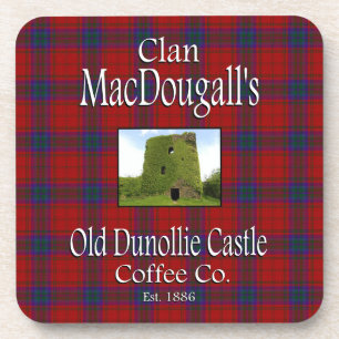 Clan MacDougall's oude Dunollie Castle Coffee Co. Drankjes Onderzetter