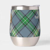 Clan MacDowall Crest over Tartan (Links)