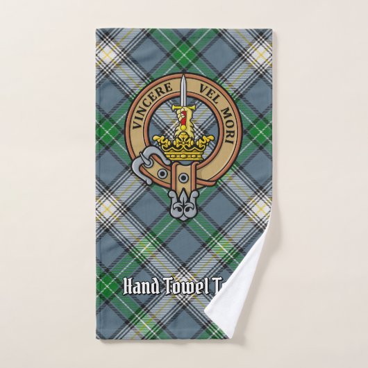 Clan MacDowall Crest over Tartan Bad Handdoek (Handdoek)