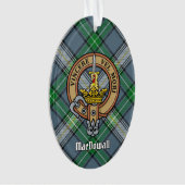 Clan MacDowall Crest over Tartan Ornament (voorkant)